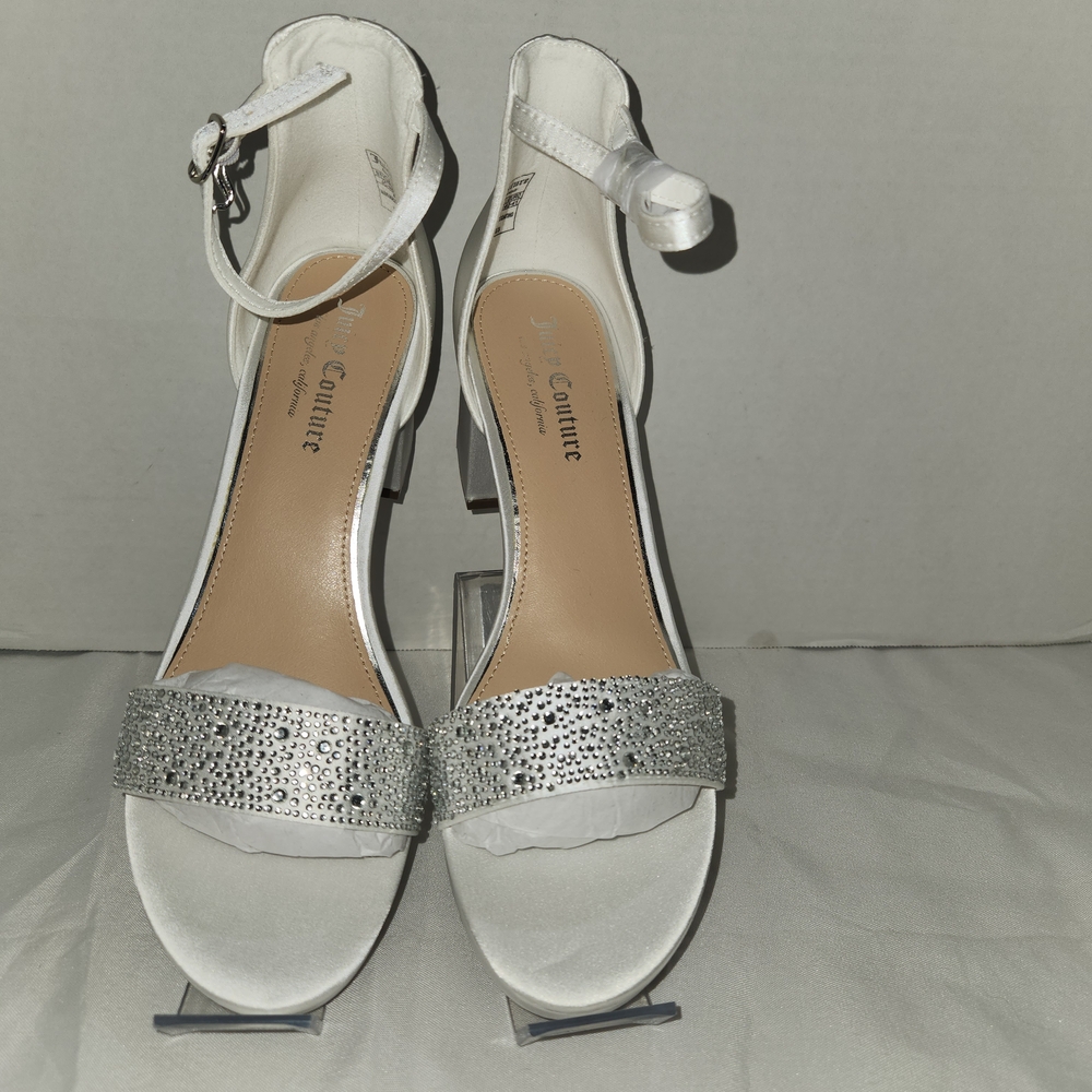 Juicy Couture Silver and White Heels